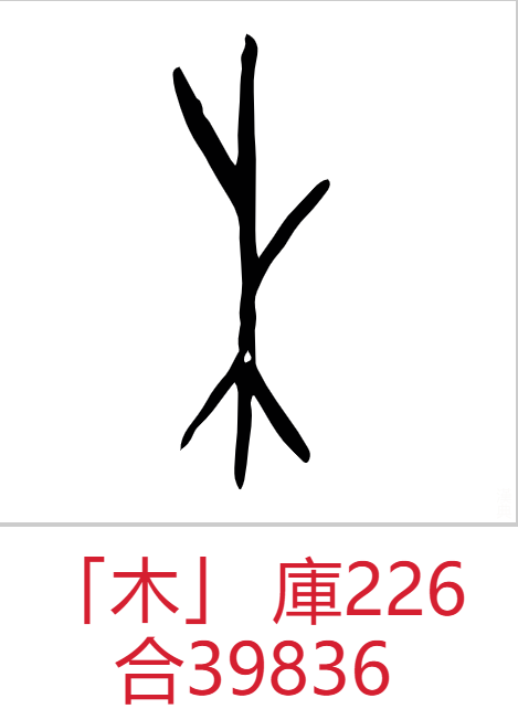 Oracle Bone Script for Wood